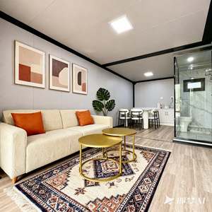Casa Contenedor Plegable de Bajo Costo de Envío, 20 pies, 3 Dormitorios, Casa Prefabricada Expandible, Villa Modular en Paquete Plano, <span class=keywords><strong>Precio</strong></span> de Fábrica - Product Image 2