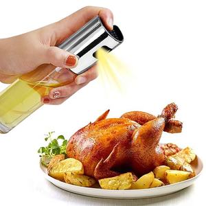 Bouteille à condiments en verre pour Barbecue, bouteille de <span class=keywords><strong>vinaigre</strong></span>, Sauce soja en Spray, huile d'assaisonnement, bouteille de condiments, ensemble de cuisine, distributeur d'huile - Product Image 3