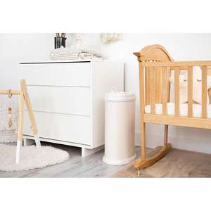 Contenedor de pañales Ubbi de acero beige - Product Image 3