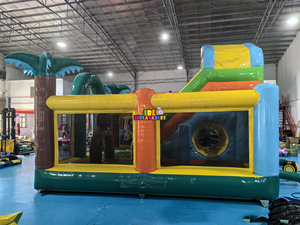 Vendita calda per bambini castello gonfiabile giungla gonfiabile scivolo Combo casa di rimbalzo castello per il noleggio del partito - Product Image 5