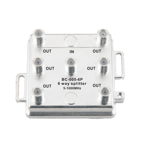 Highfly-Divisor de 6 vías <span class=keywords><strong>Cccam</strong></span> <span class=keywords><strong>IPTV</strong></span>, 5-1000MHz, divisor de satélite CATV para Cable de TV - Product Image 1