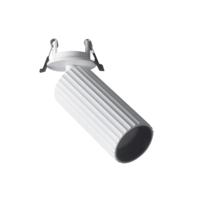 Spots LED encastrés en aluminium réglables avec un design moderne, alimentation CA, indice de protection IP20, culot GU10, dimmables