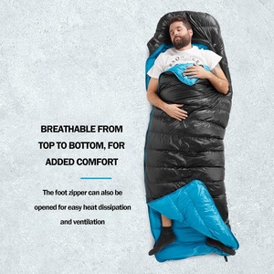 <span class=keywords><strong>Sac</strong></span> <span class=keywords><strong>de</strong></span> <span class=keywords><strong>couchage</strong></span> enveloppant en duvet <span class=keywords><strong>de</strong></span> canard pour adultes, avec enveloppe extérieure lavable en machine, indice <span class=keywords><strong>de</strong></span> confort <span class=keywords><strong>0</strong></span> <span class=keywords><strong>degré</strong></span> - Product Image 3