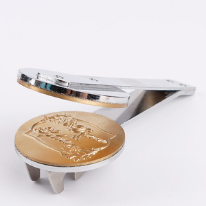 Tùy chỉnh công ty Kim Loại Logo Pocket văn phòng cá nhân con dấu dập nổi Chất lượng cao dập nổi tem - Product Image 3