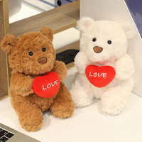 Ours en peluche nouveaux jouets en peluche en peluche amour ours en peluche avec coeur Style mignon cadeau de saint valentin