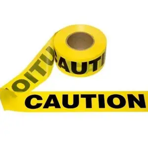 Barricada Perigo Ldpe Laranja Segurança Cuidado Perigo PE Aviso Detectável Fita adesiva Roll Cuidado Fita Vermelho e Branco Amarelo