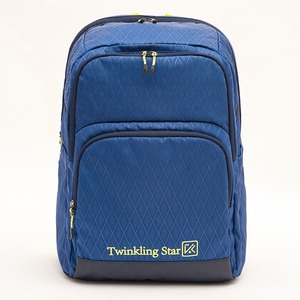 Large Capacity Blue Lightweight Versatile Backpack Rhombus <b>Grid</b> Fashion Bag Short Trip Multi-functional Casual Bag - Product Image 1