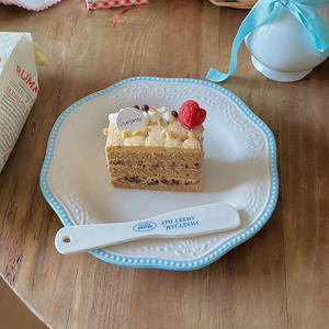 En stock, assiettes à dessert en <span class=keywords><strong>porcelaine</strong></span> de style français rétro, écologiques, compatibles lave-vaisselle, 50 pièces MOQ, mariage, fête, restaurant - Product Image 6