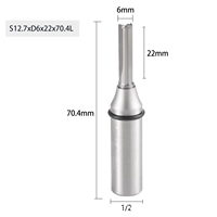 Fresa CNC Multiusos de Tres Cuchillas con Ranura Recta TCT para Ranurado, Recorte y Tallado