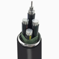 Câble d'alimentation en aluminium blindé XLPE PVC Isolation YJV YJLV YJLV22, câbles et fils électriques flexibles