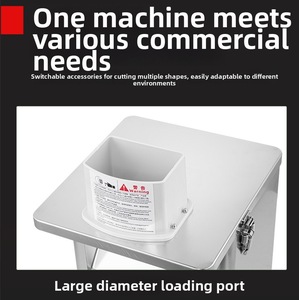 Machine de découpe et de préparation des légumes multifonctionnelle électrique professionnelle en acier inoxydable - Product Image 2