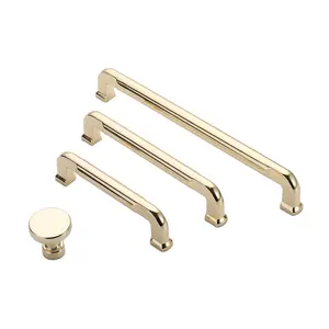 Tiradores de aleación de Zinc para muebles de estilo moderno, tiradores de latón cepillado para vestidor - Product Image 6