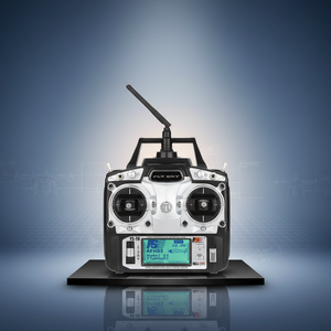 Transmisor de Radio FlySky FS-T6 6CH 2.4G AFHDS con Receptor R6B, Modo 2, Control Remoto Programable para Helicópteros, Planeadores y Aviones - Product Image 1