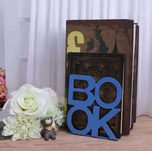Benutzer definierte Buch Brief geformt Home Office Buch endet Metall Buchs tützen