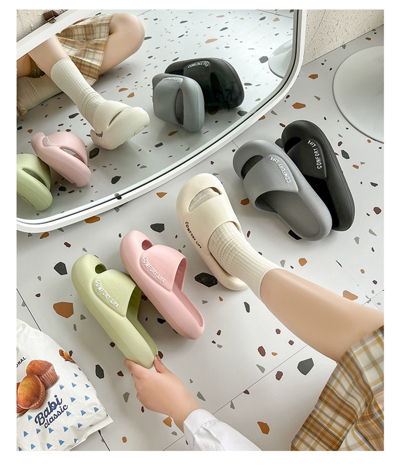 Women Men EVA Slides Shoes Platform Soft Thick Indoor Outdoor Sandals Couple Slippers