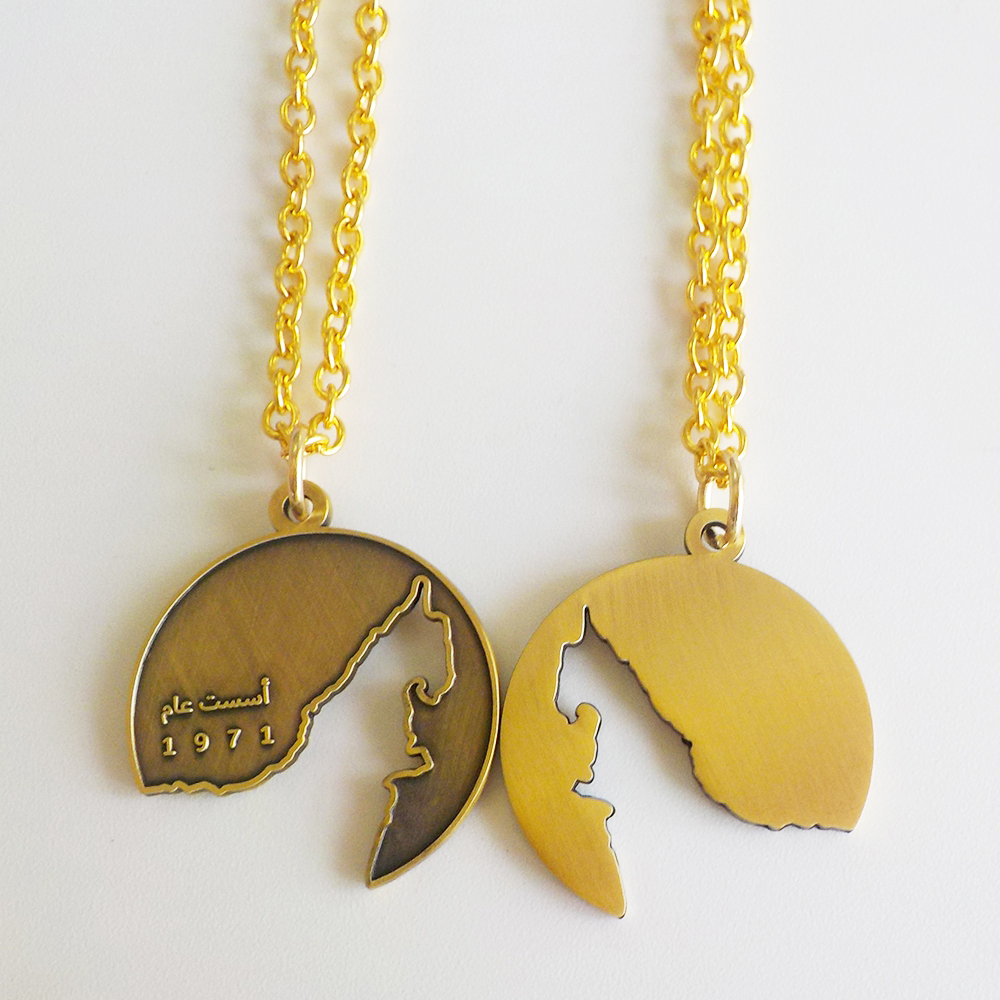 uae map necklace