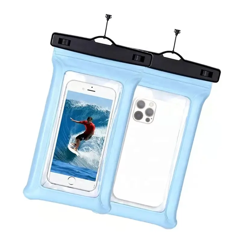 Custom PVC Cellphone Pouch Phone Diving Swimming Phone Waterproof Bag for iPhone 11 12 13 Pro Max Xs Max XR X 8 8P Galaxy