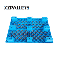 Palette en plastique emboîtable 9 coureurs légers à simple face de la Chine 1200*800*140 Mm palette en plastique avec prix d'usine