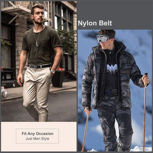 Cinturón Táctico de Nylon para Hombre, Cinturón de Lona para Exteriores con Hebilla de Liberación Rápida de Plástico, Cinturón de Trabajo Resistente - Product Image 5