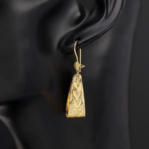 Boucles d'oreilles pendantes de style personnalisé Jxx, plaquées or 24 carats, bijoux pour femmes, designs de boucles d'oreilles - Product Image 4