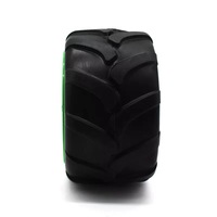 CYT PUW0704C Roue de camping-car légère 7x4 pouces en mousse PU avec roulement à billes, nouvelle jante de remplacement en plastique colorée pour chariot de plage 1.5