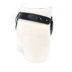 男性貞操帯調節可能なストラップスリップハーネスBDSMフェチペニスボンデージケージタイドエロティックキーロック男性男性下着ランジェリー - Product Image 2