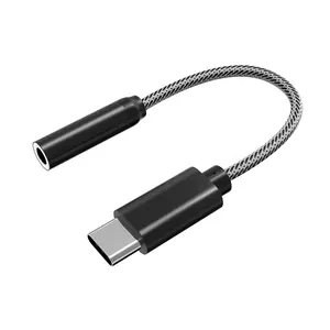 OEM ODM Adaptor USB C Ke Audio 3.5Mm Kabel Jack Kualitas ALC5686 E-mark USB Tipe C Konverter untuk Samsung Xiaomi Huawei