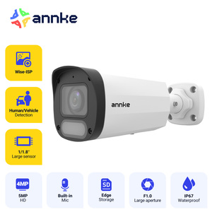 Caméra réseau bullet fixe <span class=keywords><strong>ANNKE</strong></span> UP006 4MP couleur intégrale avec micro intégré, étanche IP67, suivi de mouvement et Wise-ISP - Product Image 1