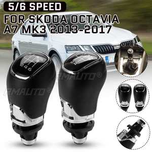 5 Speed 6 Speed Gear Shift Knob PU Leather Gaiter <b>Boot</b> <b>Cover</b> for Skoda Octavia A7 MK3 2013-2017 Car Shifter Lever Gear Stick - Product Image 1