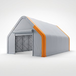 Structure <span class=keywords><strong>en</strong></span> acier galvanisé pour hangar préfabriqué à portes <span class=keywords><strong>en</strong></span> tissu, hauteur claire 6m, dimensions 30x60m, résistant au feu B1, pour abri et stockage - Product Image 1