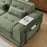Sofá Cama Modular de Tela Moderna, Ecológico, Extensible, Convertible, Portátil, de Altura Ajustable, de 2 Plazas, para Dormitorio o Apartamento
