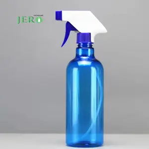 Toptan 500ml 750ml 1000ml mavi pet pet şişe preform şişe vidalı kapak evcil hayvan şampuanı şişe