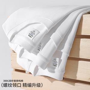 Custom Logo T-Shirt Women Short Sleeve Solid Color Cotton Thickening Round Neck Leisure Wear Restaurant Bar Uniforms - Product Image 2