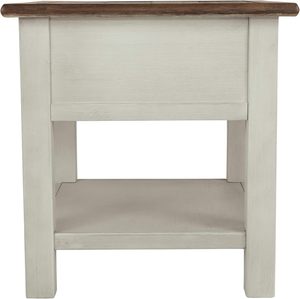 Thiết kế bởi Ashley bolanburg trang trại ghế bên cuối bảng với các cửa hàng và cổng USB - Product Image 1