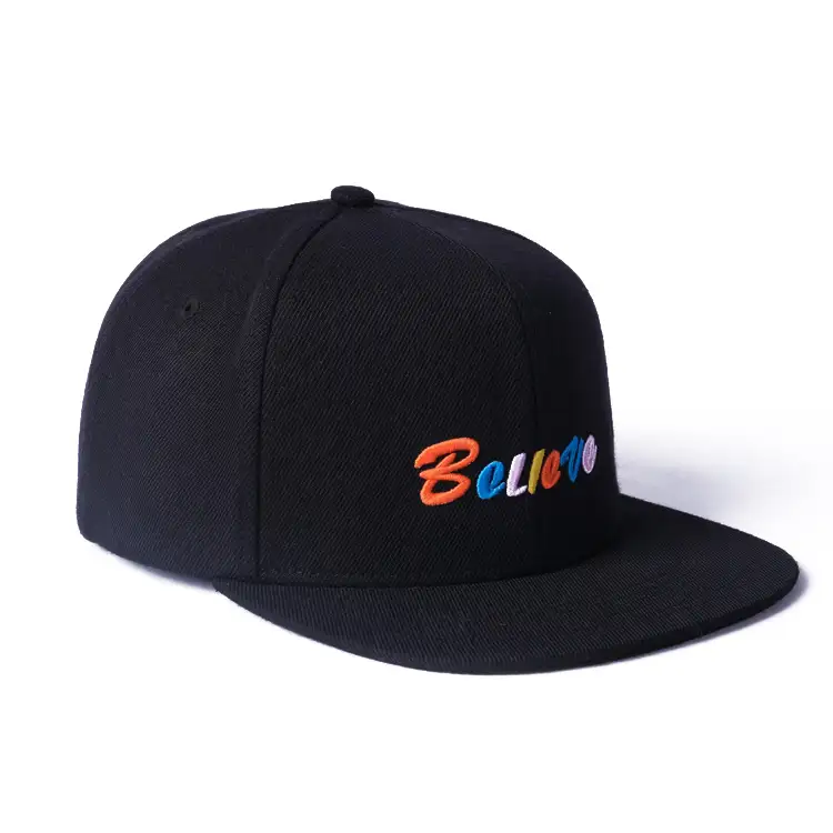 3D-Stickerei Logo neue taillierte Ära Snap Back Baseball mütze Blank Gorras Custom Snapbacks Hats Caps mit flacher Krempe