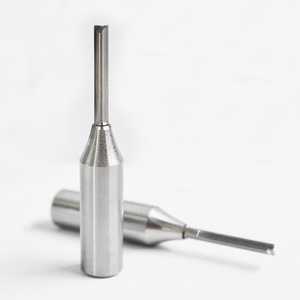Tct Double Edged Straight Cutter 1 2 Shank For Cnc Engraving <b>Machine</b> Wood Mdf Particleboard Cutting Tool - Product Image 1