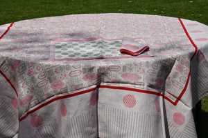 ผ้าปูโต๊ะพิมพ์ลายดอกไม้ทำจากผ้าลินินขนาด60x90นิ้ว - Product Image 3