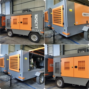 Fabriek Directe Verkoop Towable Twin Diesel Schroef Luchtcompressor Voor Waterput Boormachine - Product Image 6