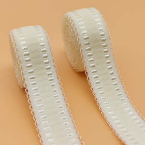 Fábrica de Bandas Elásticas, Logotipo Personalizado, Correa de Nailon y Poliéster de Color, Cinta Tejida, Cintas de Jacquard con Patrón de Picot, Banda Elástica - Product Image 1