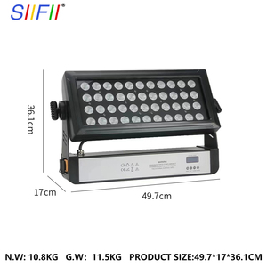 Prix raisonnable de haute qualité étanchéité extérieure 44x10w laveuse Rgbw 4 In1 projecteur pour bâtiment de ville zone scénique - Product Image 2