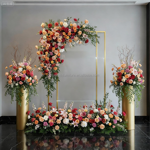 Centros <span class=keywords><strong>de</strong></span> Mesa con Arreglos Florales Coloridos Personalizados, Bola <span class=keywords><strong>de</strong></span> Flores Artificiales <span class=keywords><strong>de</strong></span> Seda, Decoración para Eventos <span class=keywords><strong>de</strong></span> Boda, Flores Colgantes - Product Image 2