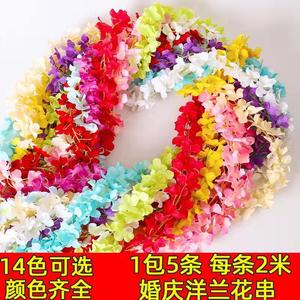 Guirnalda Colgante de Flores Artificiales de Seda con Flores de Cerezo, Decoración para Bodas, Guirnalda Floral Larga para Interiores - Product Image 5