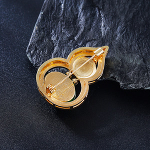 Weiman Exquisito Nuevo Broche de Calabaza de Estilo Chino, Elegante Pin de Aleación con Zirconia de Estilo Nacional para Cheongsam, Accesorio para Boda y Fiesta - Product Image 5