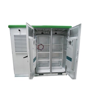 Armoire extérieure W-TEL à double compartiment et double porte en acier inoxydable/acier galvanisé IP65 pour équipement de télécommunications - Product Image 2