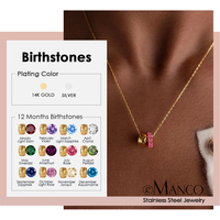 Collier EManco avec chaîne en câble, pendentif double cercle ouvert, base dorée, incrustation de zircon coloré, cadeau romantique, bijoux