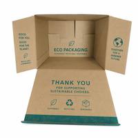 Caja de Cartón Corrugado Impresa Offset, Embalaje Ecológico de Kraft, Diseño Personalizado con Logotipo de Marca, Resistente, Multiusos, para Envíos y Venta Minorista
