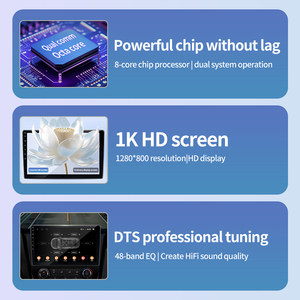 Rotiss 9 "/10" Qled 1280*800 Android đài phát thanh Xe GPS Carplay Stereo tự động 4 gam wifi màn hình DSP 360 Panorama xe đầu đơn vị xe Đài phát thanh xe - Product Image 2