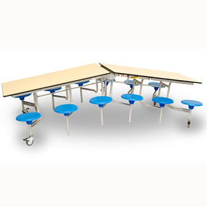 Mesa de comedor y sillas de equipo de cafetería y escuela de lujo moderno mesa plegable al aire libre para estudiantes - Product Image 2