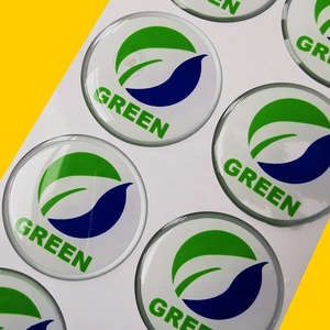 УФ стабильные печатные Пузырьковые значки прозрачные кристаллические гелевые наклейки, защищенные от атмосферных погодных явок, полиуретановый куполообразный логотип, полимерные этикетки, 3D куполообразные эпоксидные наклейки для автомобиля - Product Image 3