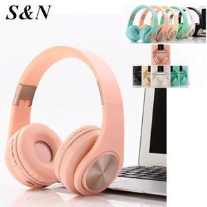 Auriculares Bluetooth S&N, color rosa, inalámbricos, con sonido estéreo, para ordenador portátil y teléfono - Product Image 1